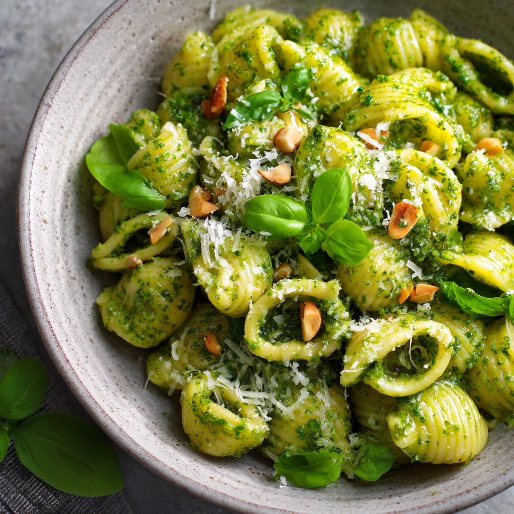 Pâtes au pesto vert