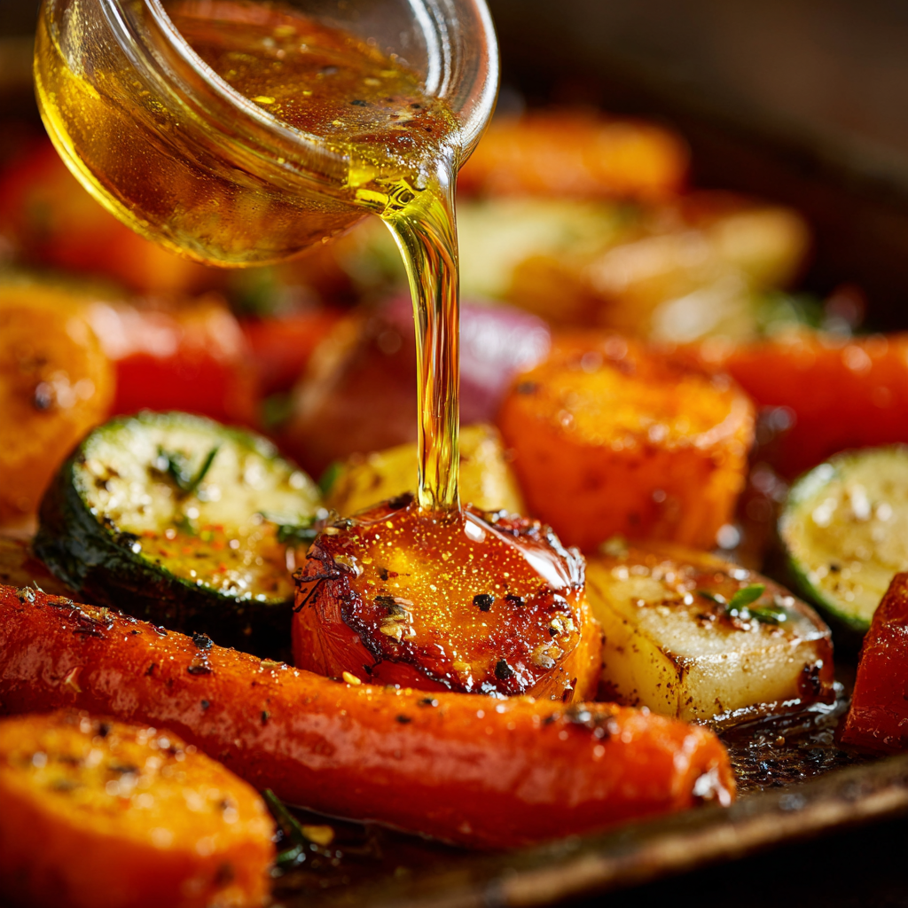 Sauce dorée pour légumes grillés
