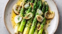 Asperge à l'huile de sésame verte